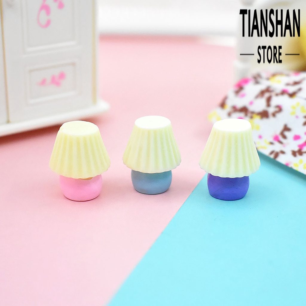 Tianshan Bộ 5 Đèn Bàn Từ Tính Bằng Nhựa Resin Trang Trí Tủ Lạnh / Nhà Búp Bê DIY
