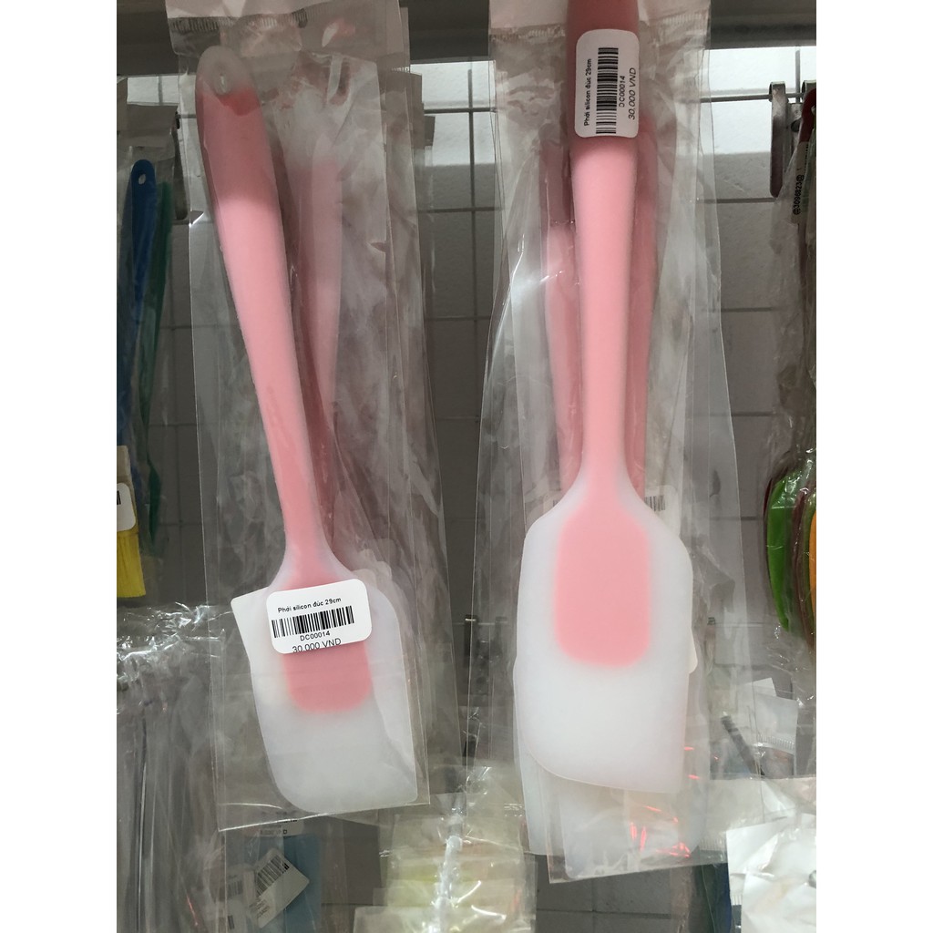 Phới Trộn Bột Làm Bánh Silicon đúc, Cây Vét Spatula, muôi lật thức ăn loại đẹp 29cm