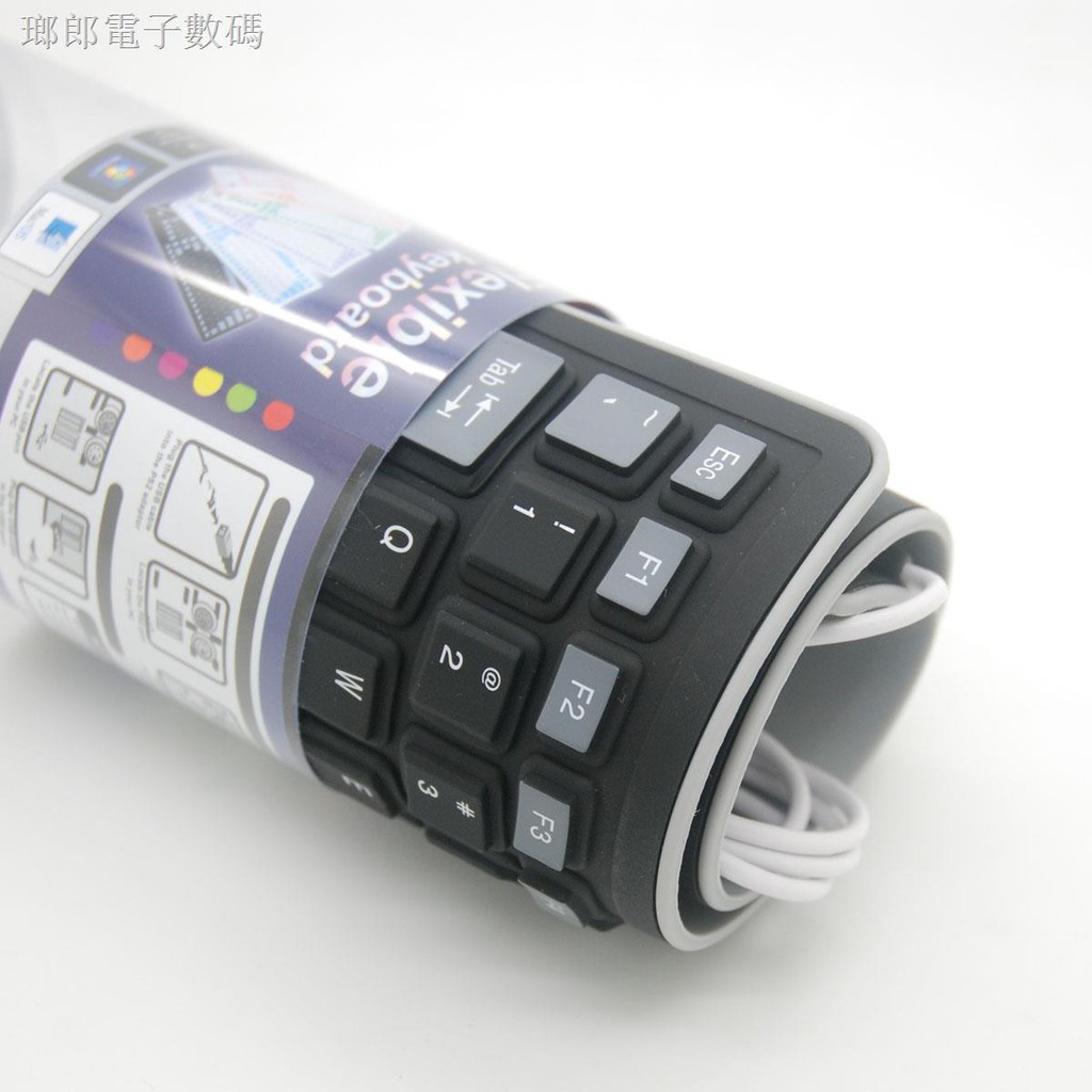 Bàn Phím Silicon Mềm Gấp Gọn Chống Thấm Nước Có Dây Usb Cho Laptop