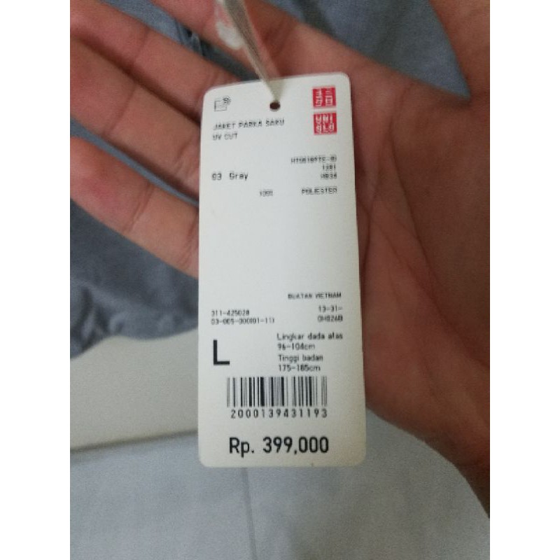 Áo khoác gió nam UNIQLO  parka Saku