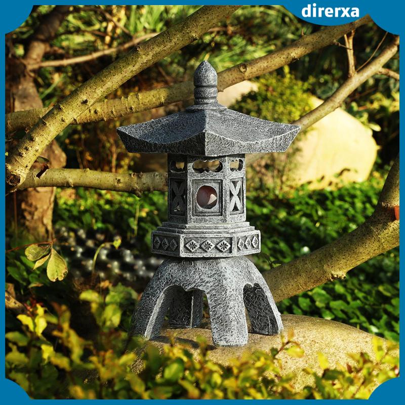 Đèn Lồng Bằng Đá Polyresin Điêu Khắc Trang Trí Lối Đi Sân Vườn Ngoài Trời Châu Á Zen Asia