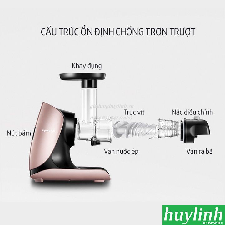 Freeship Máy ép trái cây tốc độ chậm Joyoung JYZ-E25