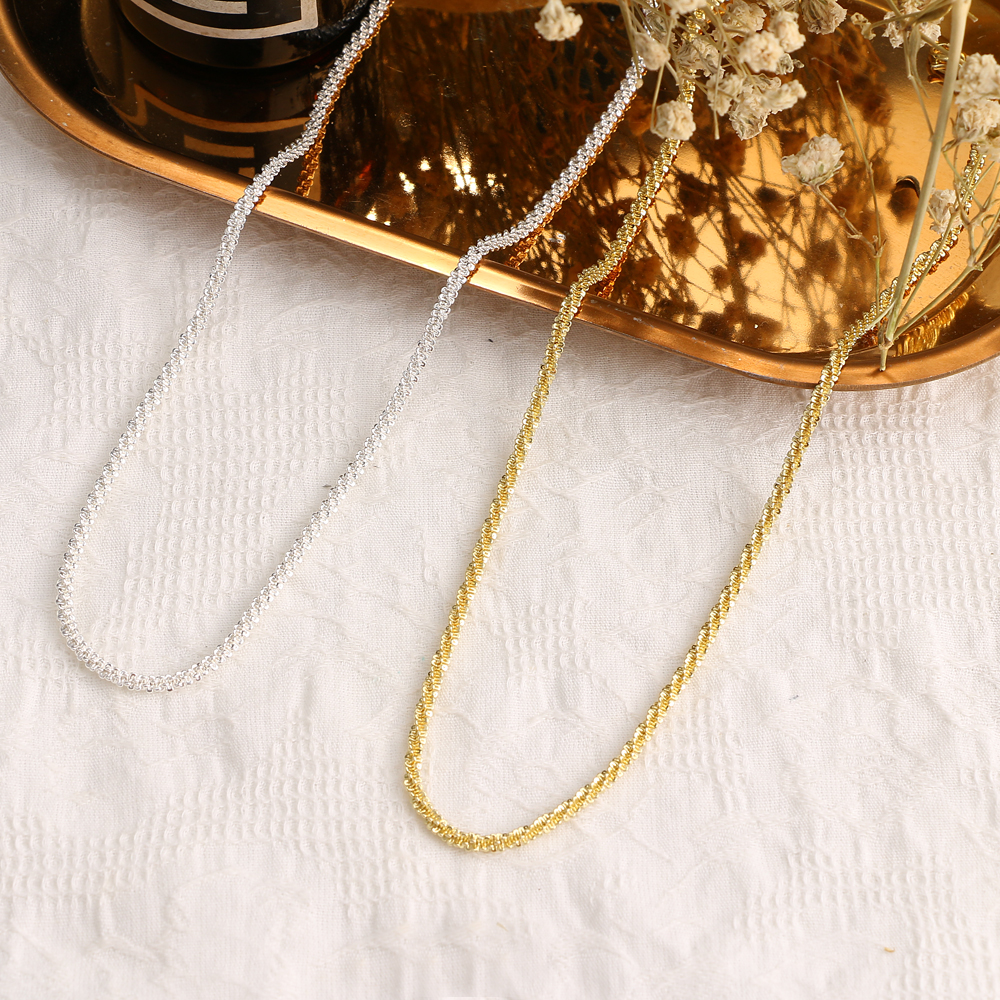 Dây Chuyền Lấp Lánh Thời Trang Phong Cách Hàn Quốc Cho Nữ