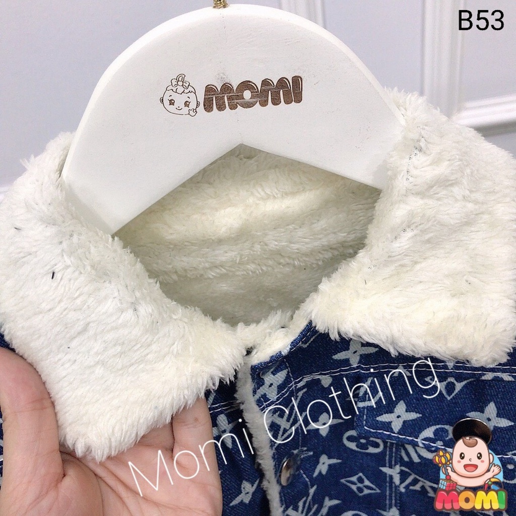 Áo khoác LV lót lông BÉ TRAI cao cấp - B53- CAM KẾT HÀNG Y HÌNH