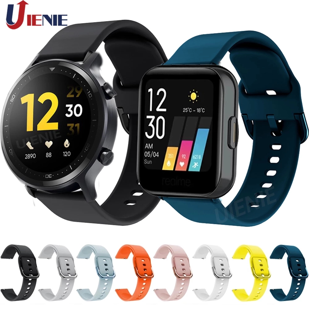 Dây đeo thay thế chất liệu silicon thiết kế nhiều lỗ thời trang cho realme watch s / realme
