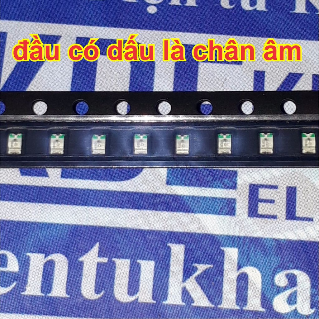 100 con led dán, led SMD 0805 màu cam/trắng/đỏ/xanh lá/xanh dương/vàng/xanh lá nhạt  kde4598