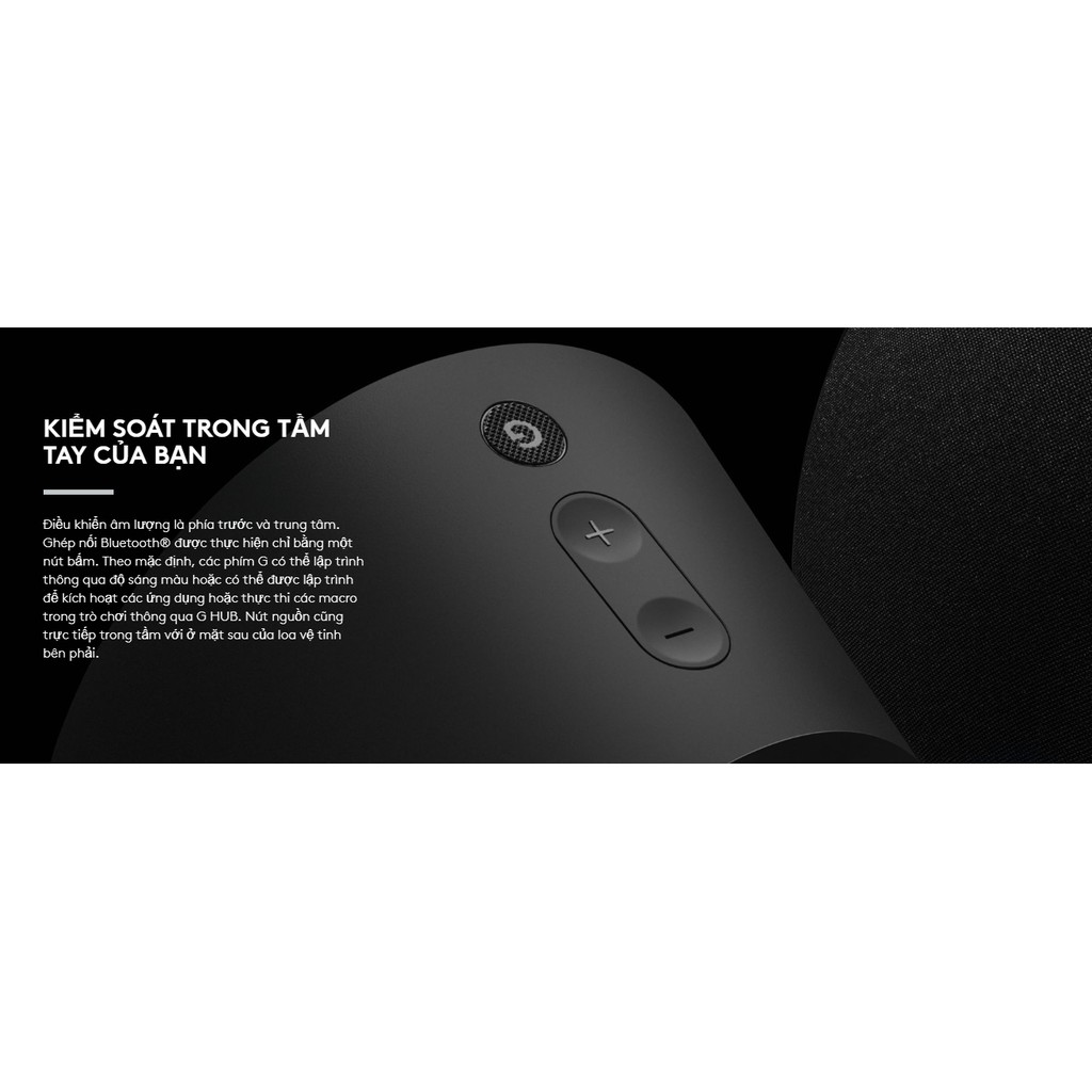 Loa chơi game Logitech G560 16.8 triệu màu RGB Lightsync Gaming, Công suất 240W, Âm thanh DTS X
