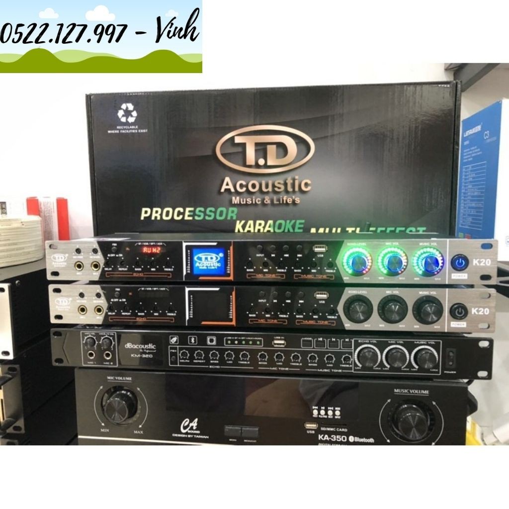 Vang cơ TD Acoustic K20 - Hàng nhập khẩu loại 1 - new 2021, điều khiển remote - Gia Khang Shop