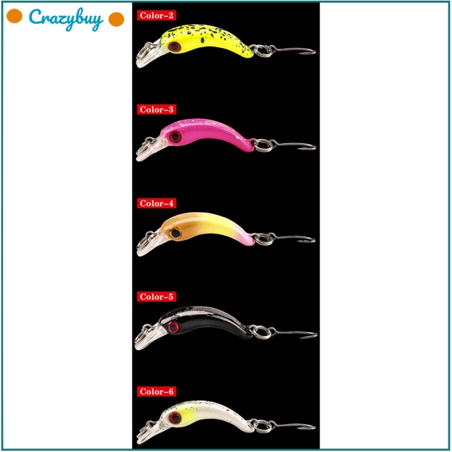Set 8 Mồi Giả Câu Cá Mini 4cm/1.5g