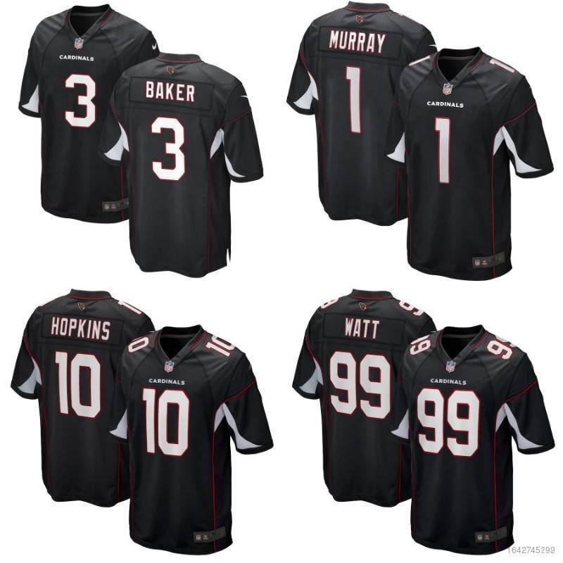Áo Thun Thể Thao Màu Đen In Hình Arizona Cardinals NFL Cho Unisex
