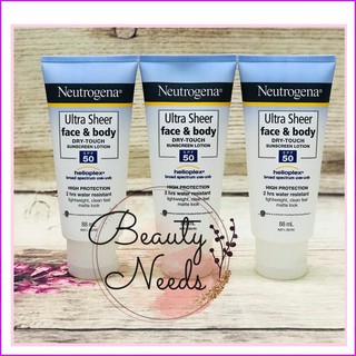 Kem chống nắng Neutrogena Ultra Sheer face & body Dry Touch SPF 50