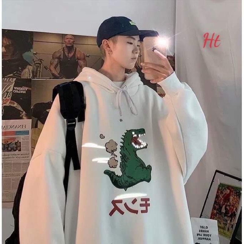 Áo hoodie khủng Long khói HT12