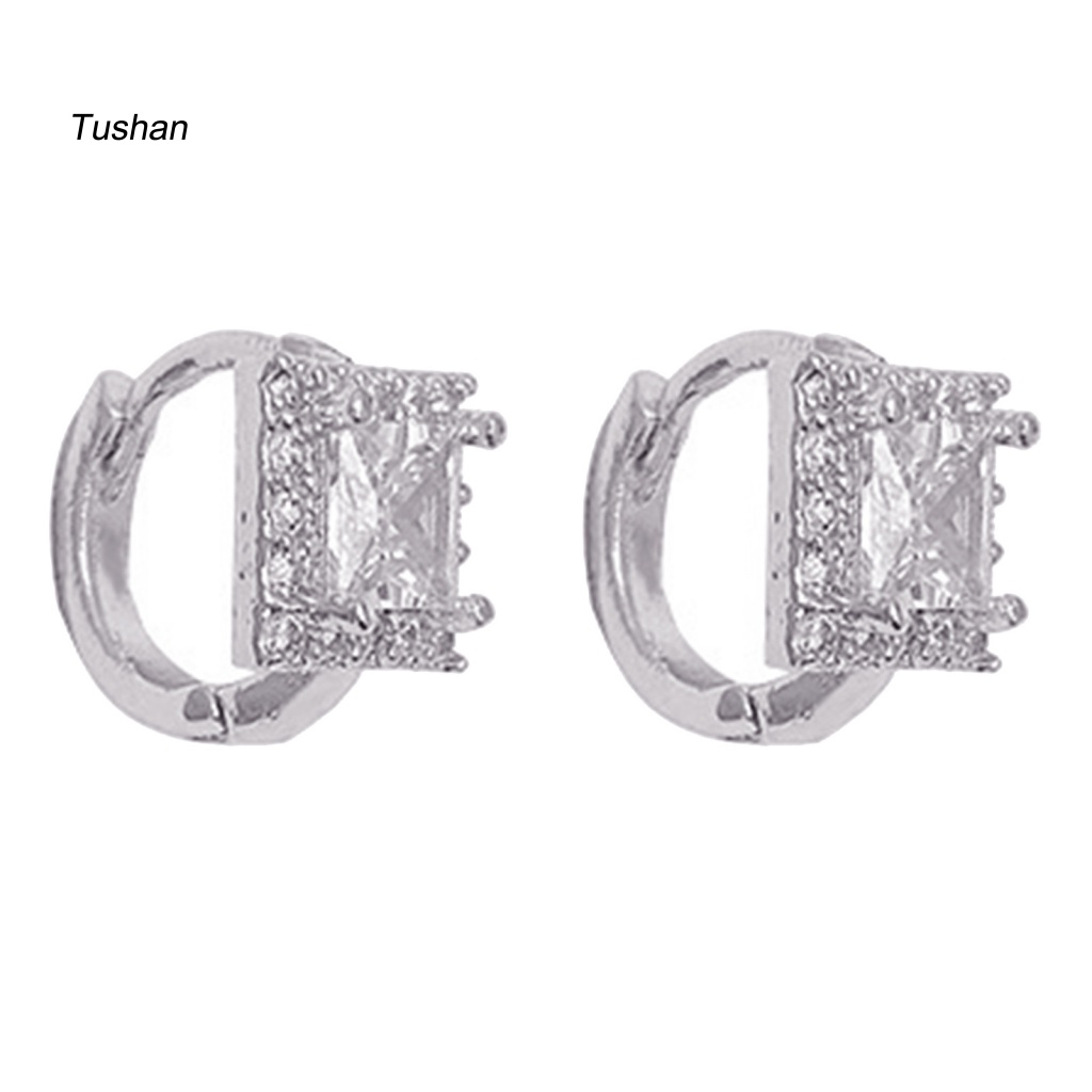 Bông Tai Đính Đá Sáng Lấp Lánh Thời Trang Cho Nữ