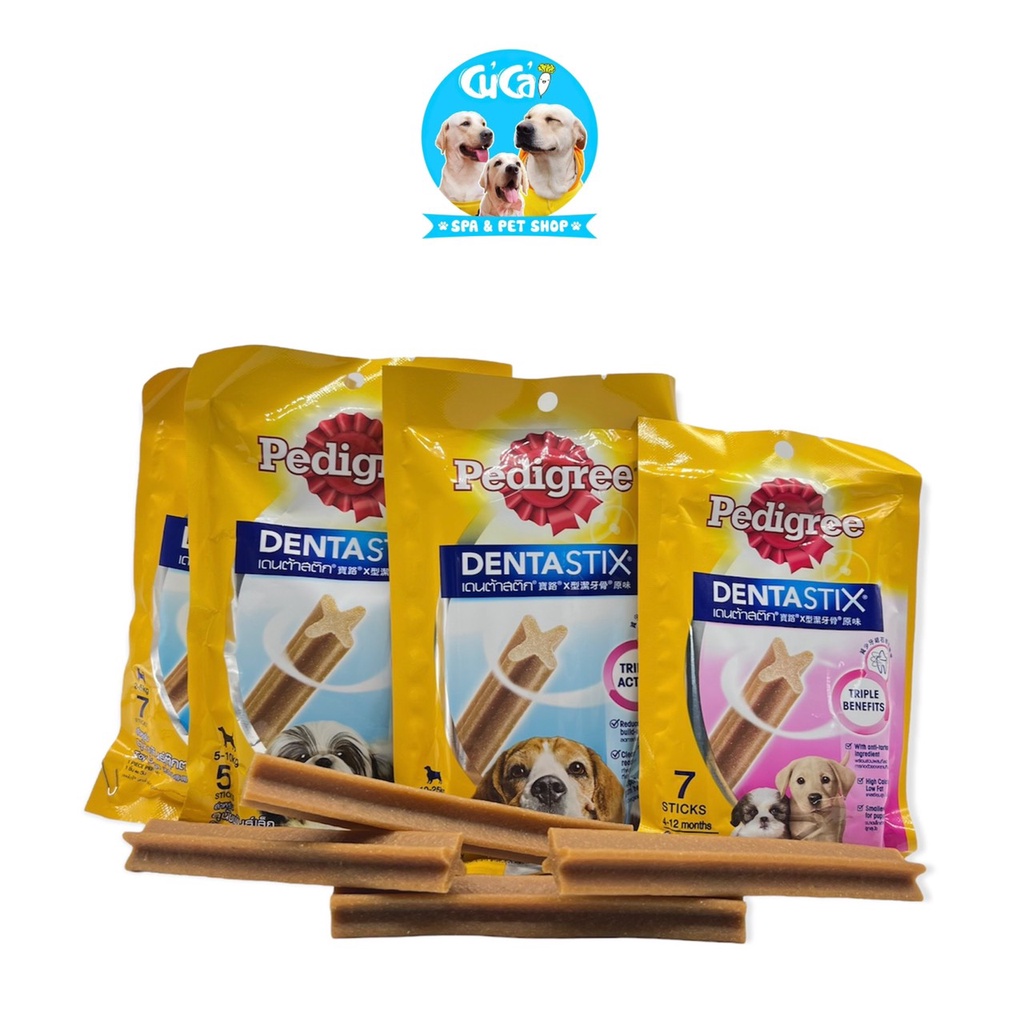 Bánh xương cho chó Pedigree Dentastix bổ sung dinh dưỡng cho cún, bánh thưởng chó giúp sạch răng miệng - Củ Cải Pet Shop