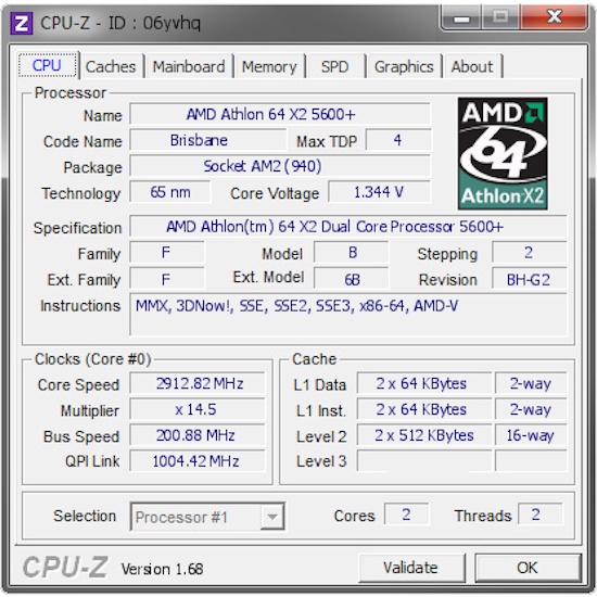 CPU AMD Athlon 64 X2 5600+ 2.8 GHz Dual-Core CPU Processor Socket AM2 | WebRaoVat - webraovat.net.vn