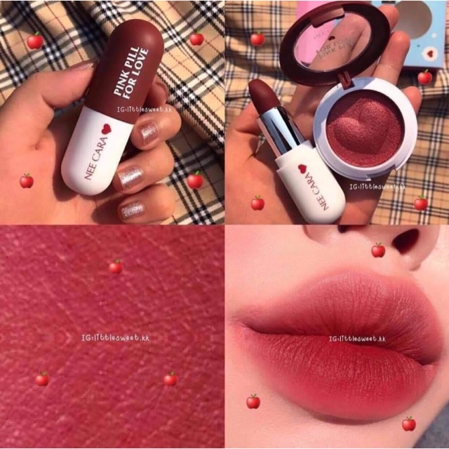 SET NEE CARA EYESHADOW & LIPSTICK Tone #03