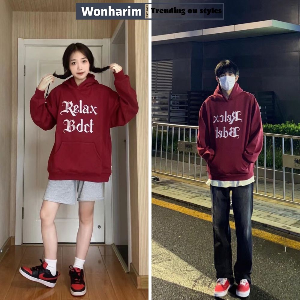 Áo hoodie nam nữ form rộng RELAX 🌸🌸 áo hoodie nỉ phong cách  hàn quốc 22023