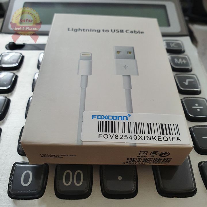 Cáp Dây sạc lightning Foxconn cho iphone ipad 5 6 7 X XS ios cao – Bảo hành 12 tháng
