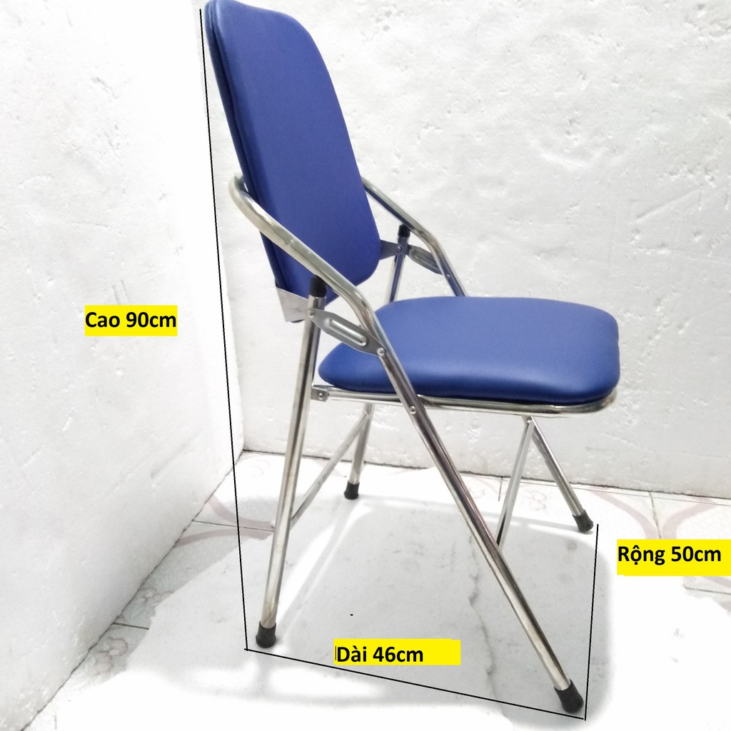GHẾ XẾP NỆM XANH D46*R50*C90 NỆM GHẾ RỘNG 40, LƯNG CAO 47. MÃ: GX52-34-
