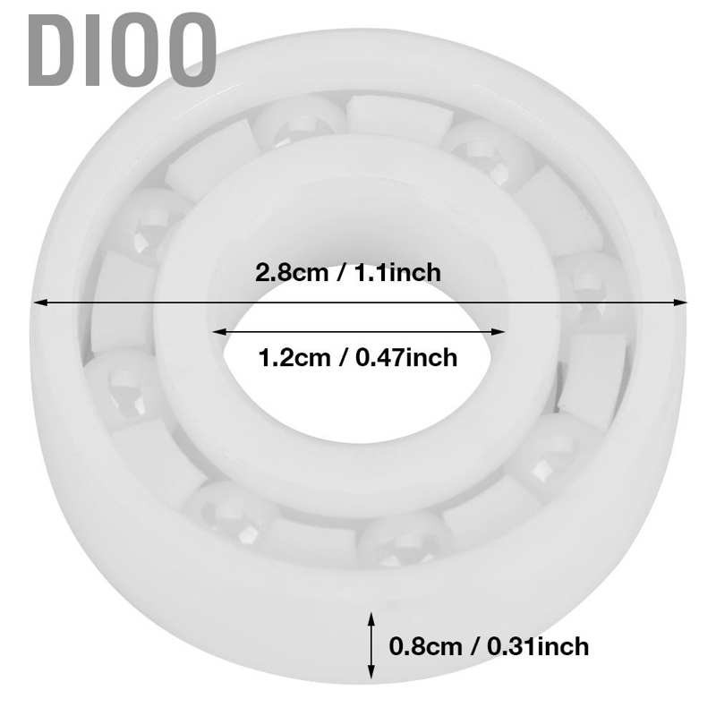 6001 High Precision Full Ceramic ZrO2 Ball Bearing 12x28x8mm