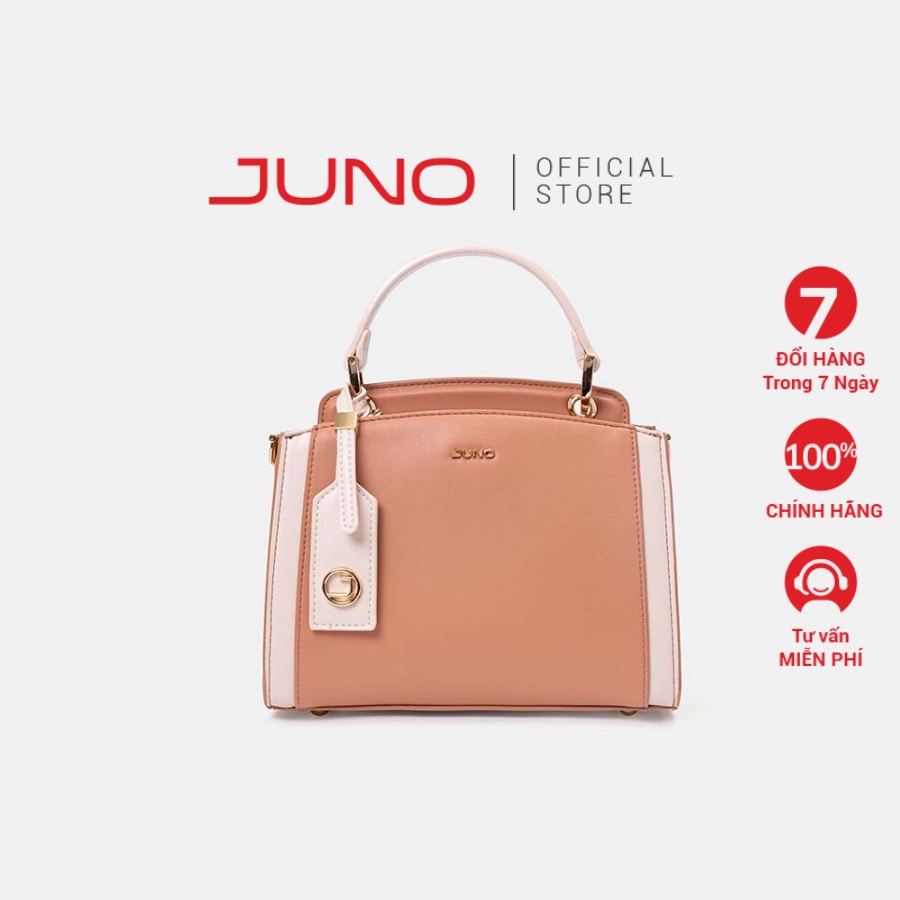 Túi Xách Nhỏ JUNO Hai Ngăn Treo Charm Trang Trí TXN505