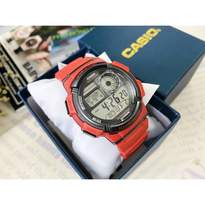 Đồng hồ nam dây nhựa Casio chính hãng Anh Khuê AE-1000W-4AVDF