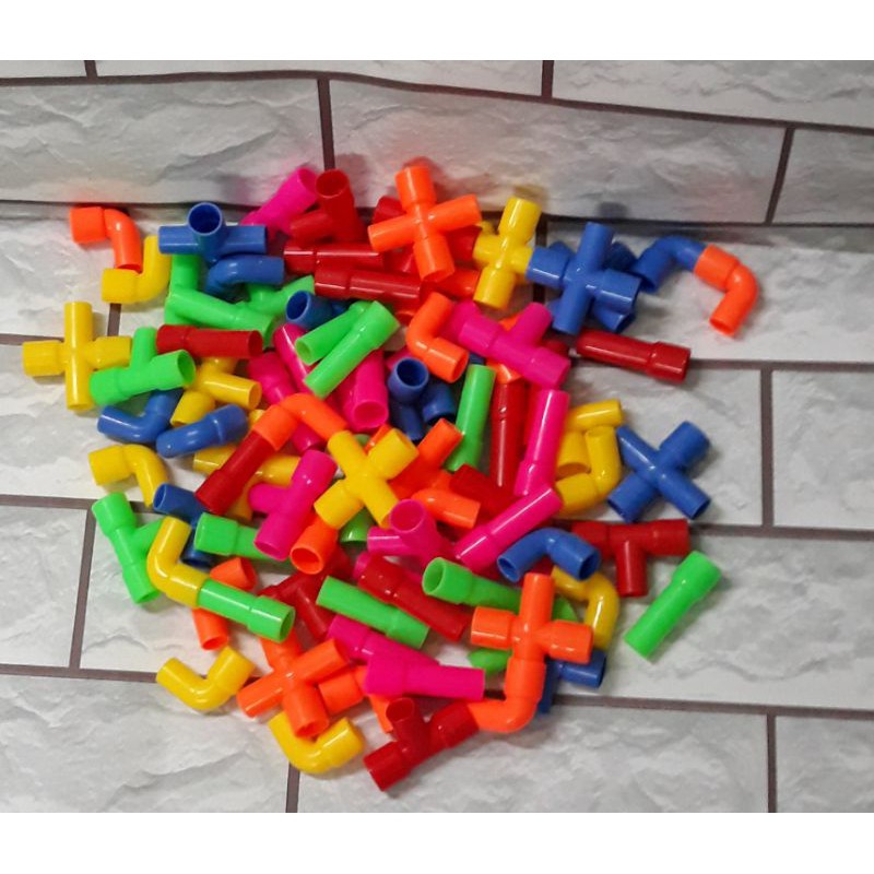 《HCM》Bộ đồ chơi lắp ráp hình ống nhiều chi tiết , màu sắc đẹp.