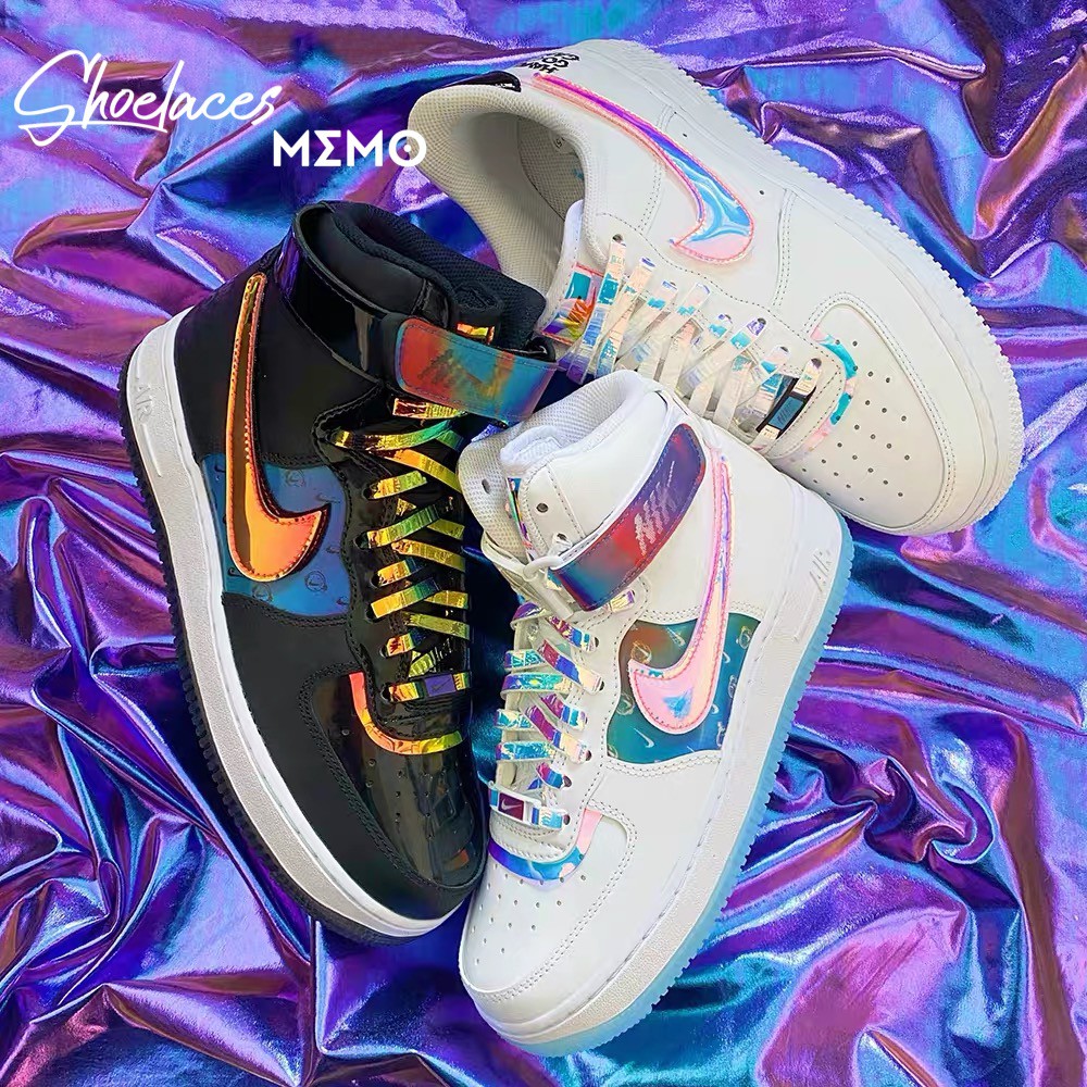 Dây Giày Nike AF1 AJ1 White Hologram Laser