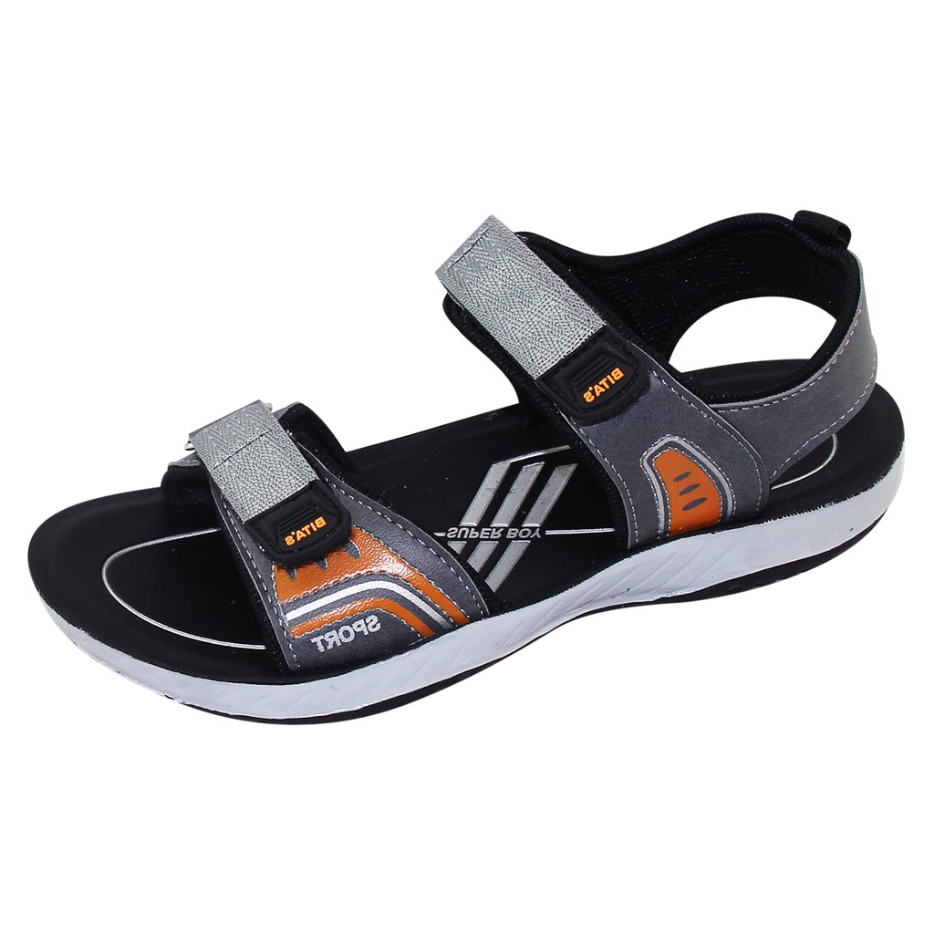Sandal Bita's đế bằng bé trai - SEN.59 Xám