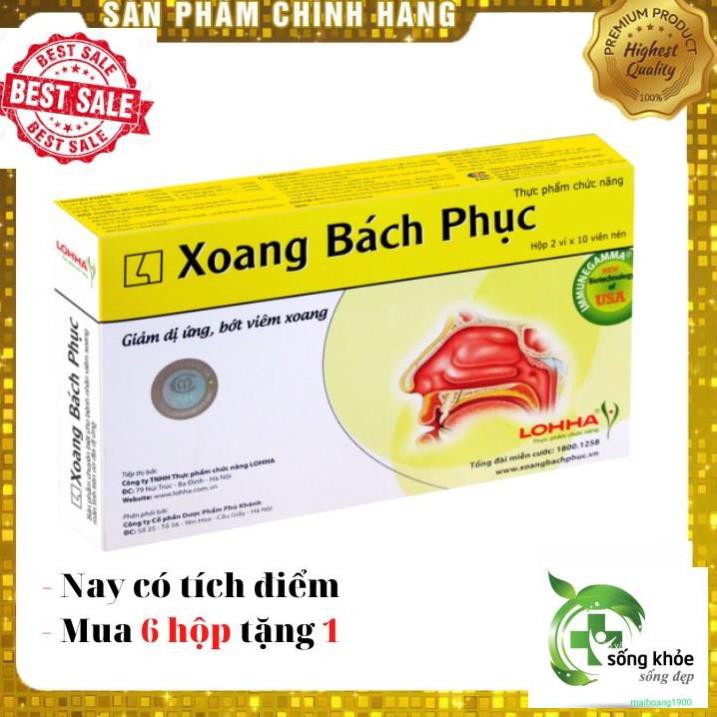 Xoang Bách Phục Combo 6 Hộp- Hỗ trợ điều trị viêm xoang mạn tính, viêm mũi dị ứng