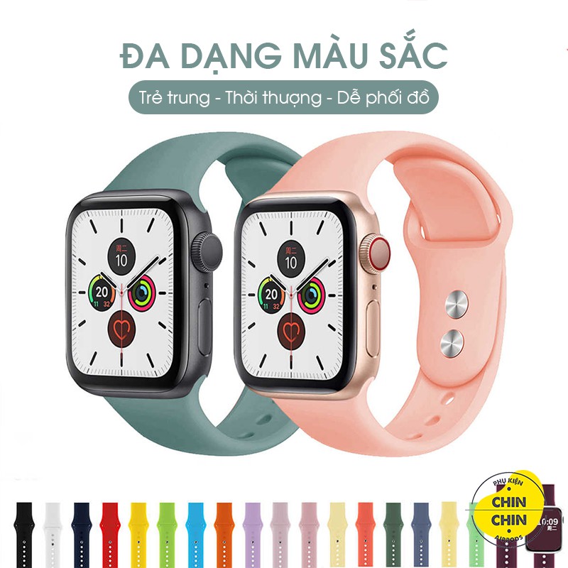 Dây Apple Watch Sport Band Chất Liệu Cao Su Cao Cấp Dành Cho Series 6 5 4 3 2 1 Full Size 38mm 40mm 42mm 44mm