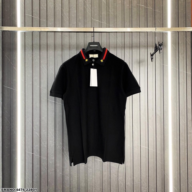 Áo Polo GC Nam Thêu Ong Siêu Đẹp - Áo Cổ Bẻ GC Thêu Hoạ Tiết Cổ Cực Chất