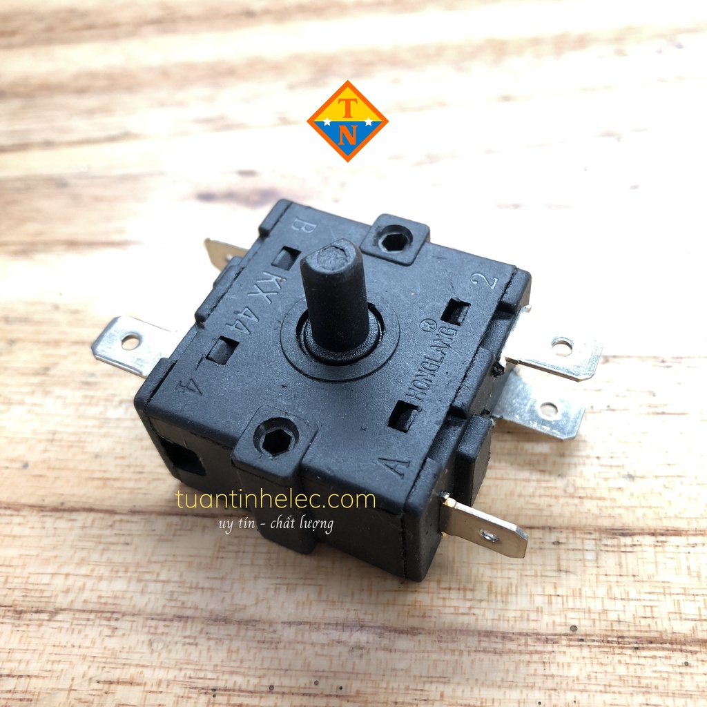 Công tắc xoay 3 chân, 5 chân cho quạt điều hòa, quạt sưởi, máy xay.... 16A-250Vac # phụ tùng quạt