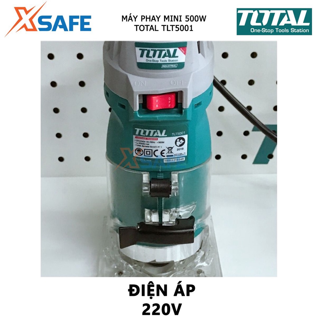 Máy phay mini đa năng TOTAL TLT5001 220-240V, công suất 500W, dùng phay, cắt các bề mặt phẳng