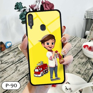 Ốp lưng kính 3D Samsung A20s- hình cute
