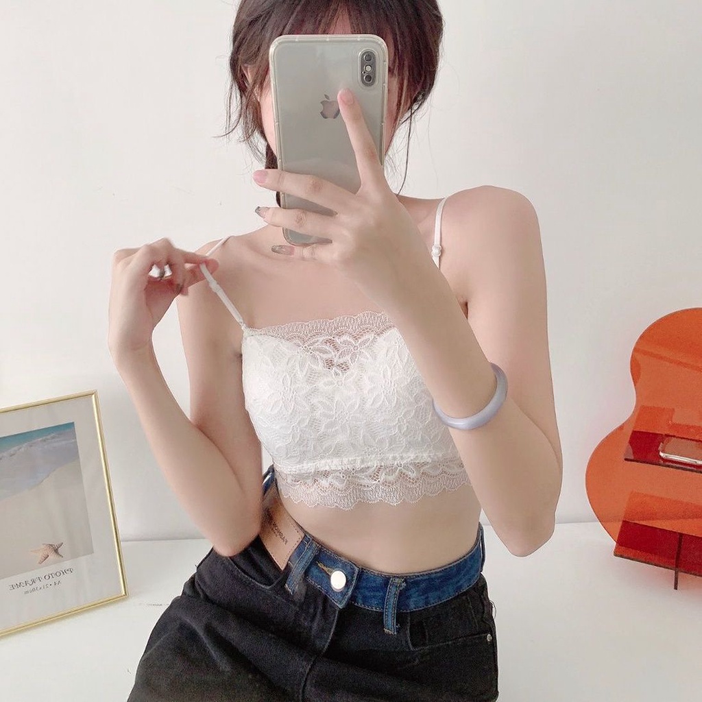 Áo Lót Ngực Bra Cotton Phối Ren Mềm Mại Co Dãn DORIS 9001