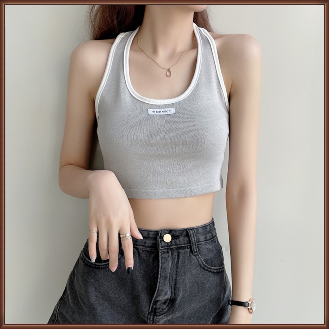 Áo Dệt Kim Hai Dây Dáng Ôm Thoáng Khí Thời Trang Dành Cho Nữ