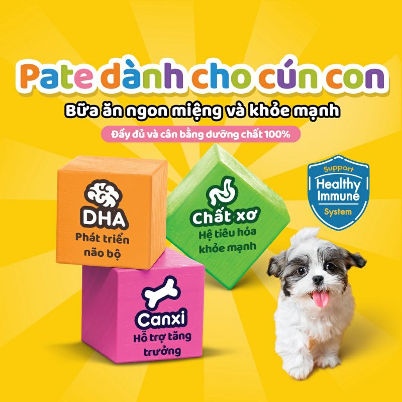 Thức ăn cho chó con Pedigree Puppy dạng sốt vị gà nấu sốt 130g