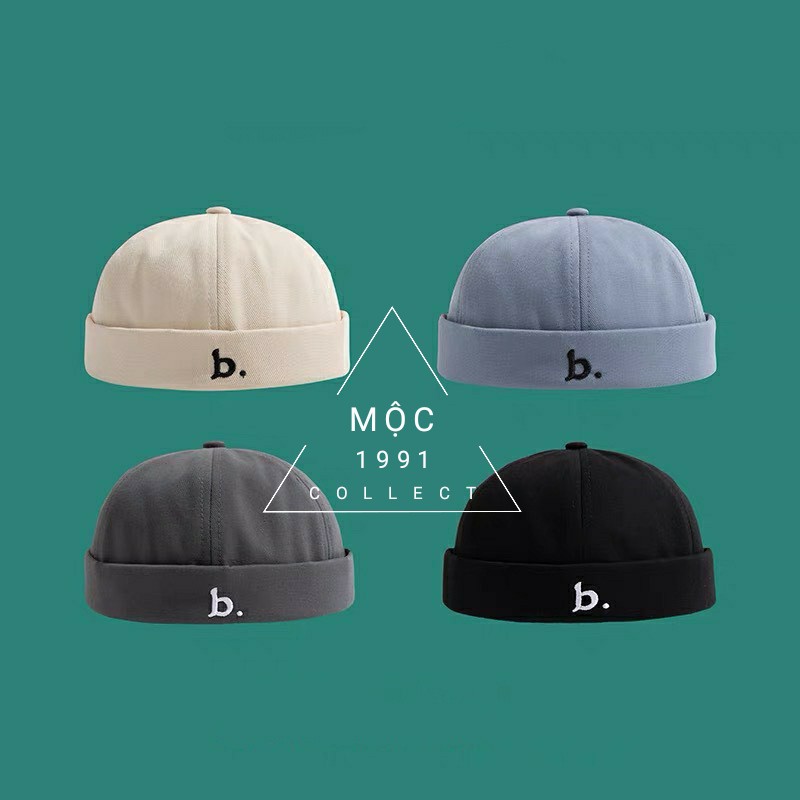 Mũ tròn (miki hat) thời trang nam nữ, phong cách Retro - Mũ dưa hấu unisex