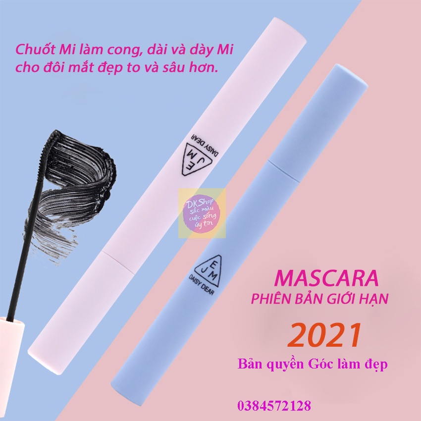 Mascara siêu mảnh tơi giúp kéo dÀI mi chính hãng JEM DAISY DEAR  vỏ hồng vỏ xanh siêu xinh | BigBuy360 - bigbuy360.vn