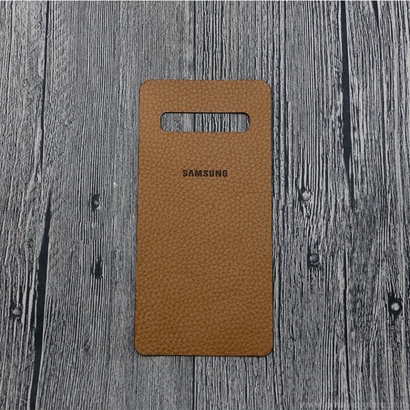 Miếng dán da Galaxy S10 5G GUDA - Da Bò Vân Mil
