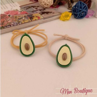 Dây Chun Buộc Tóc Hình Quả Bơ Cột Tóc Siêu Xinh