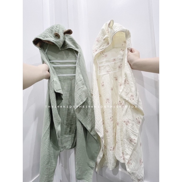 Khăn choàng muslin 2 lớp cho bé