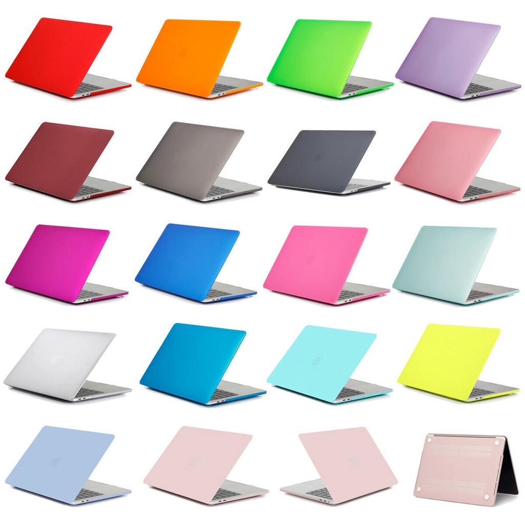Ốp Máy Tính Bảng Nhựa PC Cứng Màu Nhám Trong Suốt Cho MacBook Air 13 inch A1932 2018 / 2019  A2337 / A2179