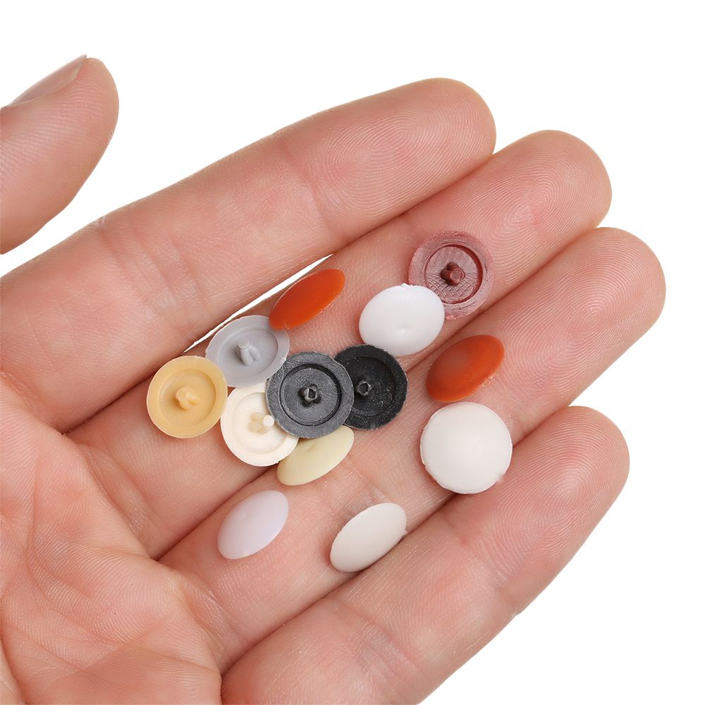 Set 200 nút bọc bảo vệ ốc vít chéo trang trí lỗ nhựa bên ngoài đồ nội thất