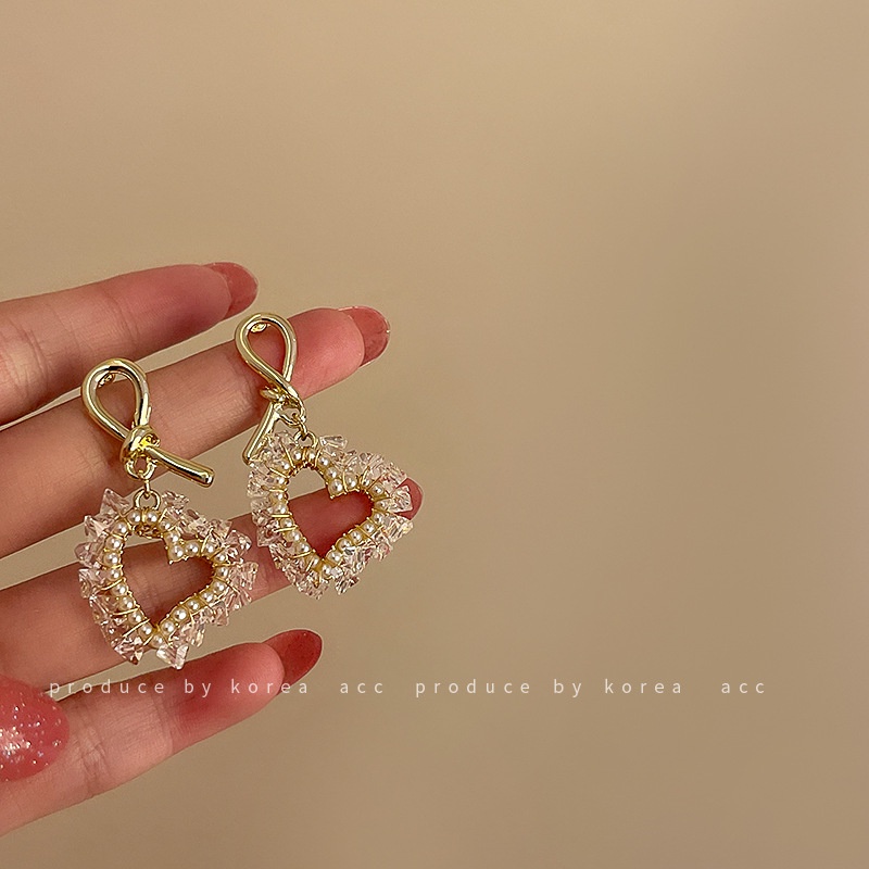 Bông Tai Dáng Dài Bằng Bạc 925 Đính Ngọc Trai Sang Trọng Phong Cách Hàn Quốc Thời Trang Cho Nữ