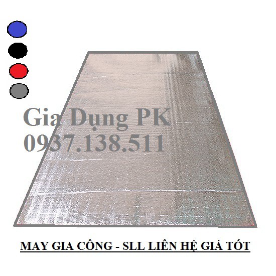 Chiếu ngủ trưa cao cấp tiện lợi 1 lớp bạc kích thước 180 x 100cm