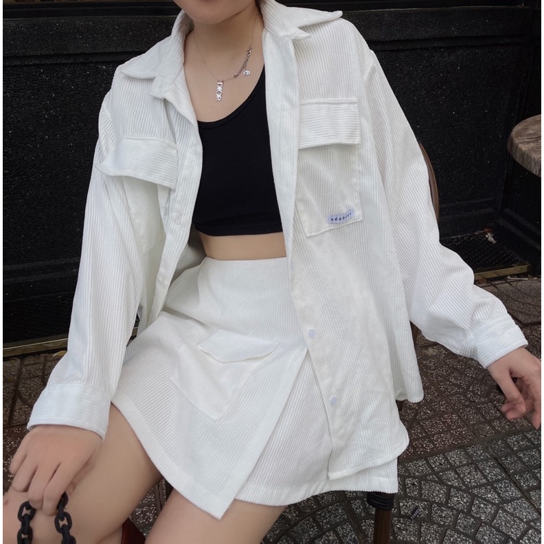 Baddie Set| Sơ mi - Chân váy