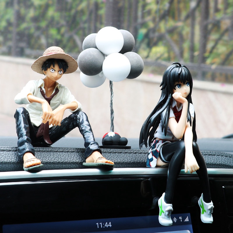 🥰Dễ thương quá! Mô Hình Nhân Vật Luffy Trong Phim Hoạt Hình One Piece Trang Trí Bảng Điều Khiển Xe Hơi