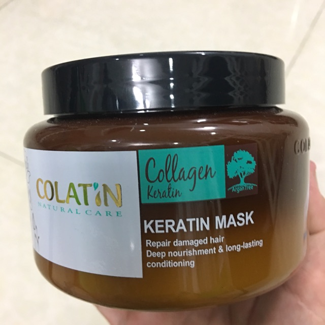 Kem ủ tóc phục hồi chuyên sâu Colatin Keratin Hair Mask (dạng hũ) 500ml